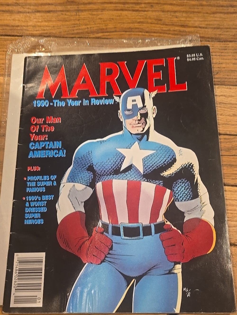 Marvel Comics Marvel 1990 Year in Review magazine